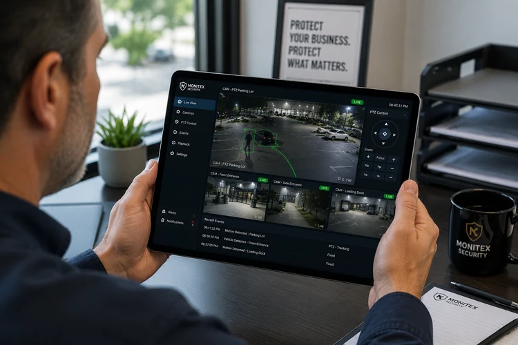 Business Owner PTZ Security Camera Dashboard