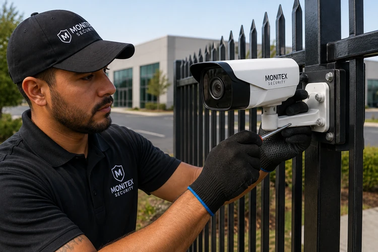 Commercial Perimeter Security Camera Installation