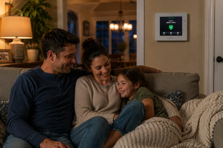 Family Home Security Monitoring Peace of Mind