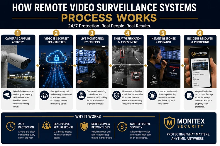 How Remote Video Surveillance Systems Process Works