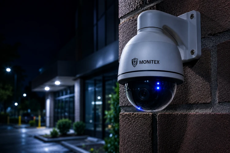 Monitex Motion Detection Security Camera at Night