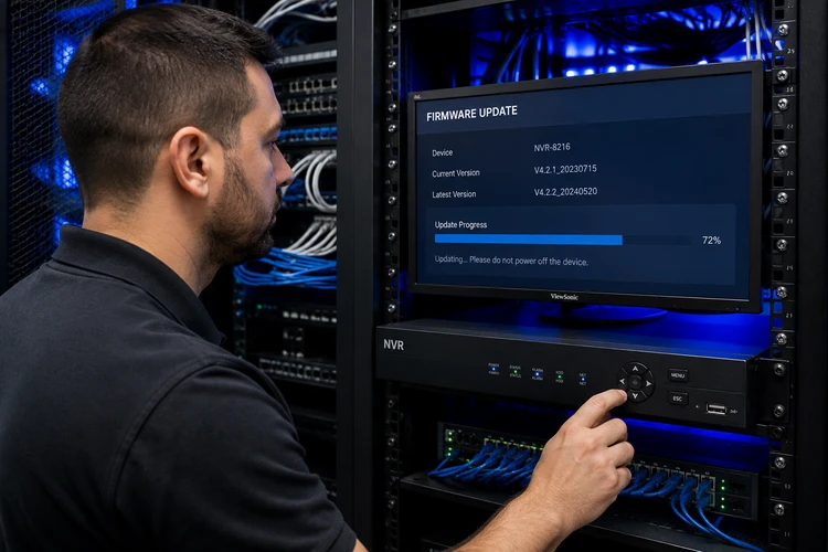 NVR Firmware Update Remote Surveillance Cybersecurity