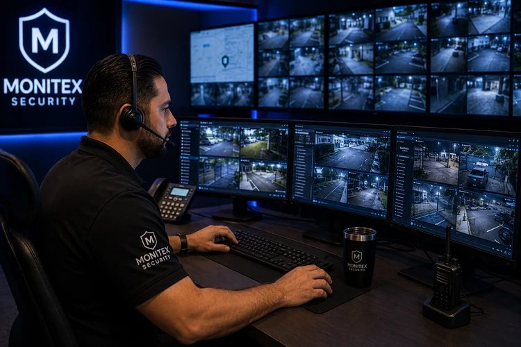 Professional Security Monitoring Operator Central Station
