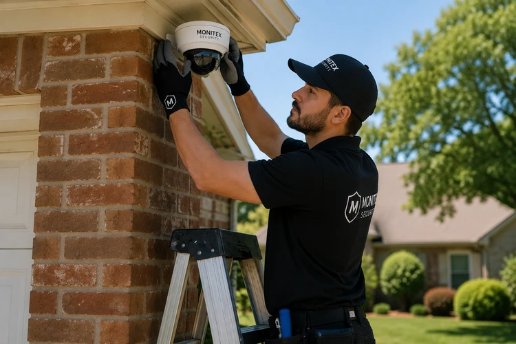 Residential Exterior Security Camera Installation